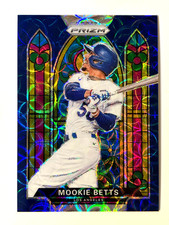 2021 Panini Prizm Mookie Betts Stained Glass Blue Scope /35