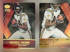 2000 Collector's Edge Masters K-Klub K29 Randy Moss /3000 W