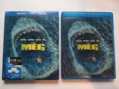The Meg (Blu ray, 2018) w/ DVD & Slipcover 