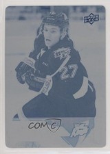 2018-19 Upper Deck CHL Printing Plate Cyan 1/1 Luka Burzan #241 lt5