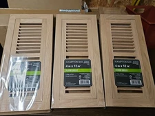 3-4 x 12 Unfinished Oak Wood Flush Mount Floor Grille Grill Register Vent 2-Way
