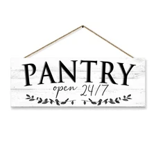 Rustic Pantry Wall Sign Farmhouse Kitchen Decor