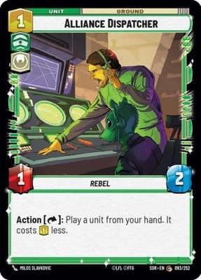 Alliance Dispatcher~093/252~NM~[SOR] - Spark of Rebellion~SWU
