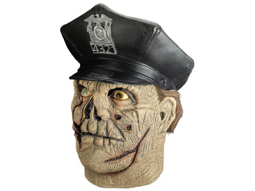 Maniac Cop 2 Mask Adult Latex Matt Cordell Halloween Costume Zombie Policeman - Picture 3 of 3