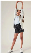 Athleta Girl ~ Girl Play More 3" Short Black Camo ~ NWT ~ Size Large / 12