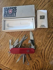 Victorinox Swiss Army Knife Officier Suisse 8 Tools Switzerland Red W/ BOX