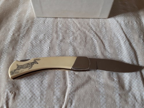 Vintage Barlow Pocket Knife 510605 Deers-Lock Back-Hunting-Camping-Fishing - Picture 4 of 4