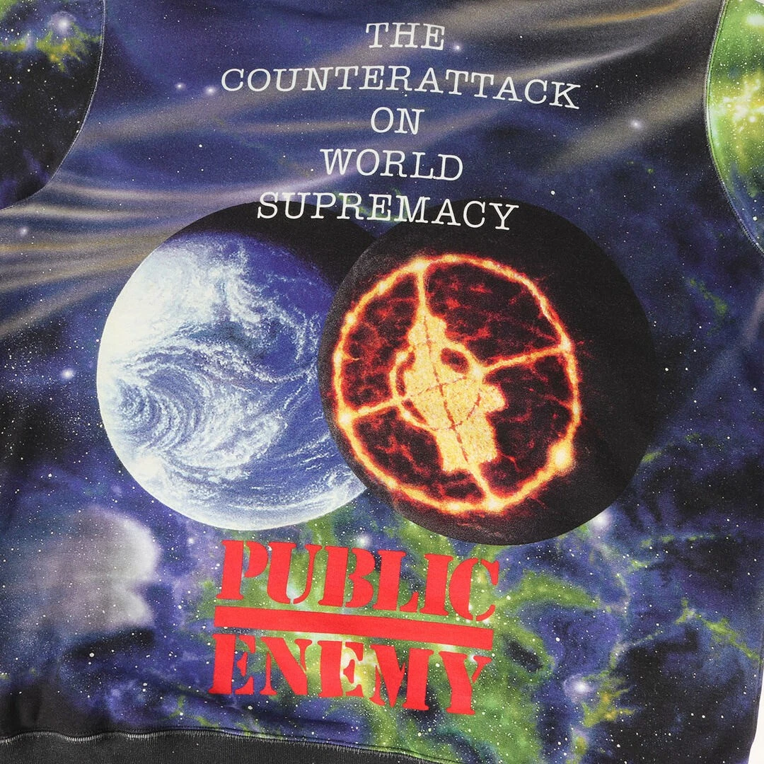 Felpa con cappuccio Supreme taglia: L UNDERCOVER PUBLIC NEMY modello totale grafica usata BEEG 0