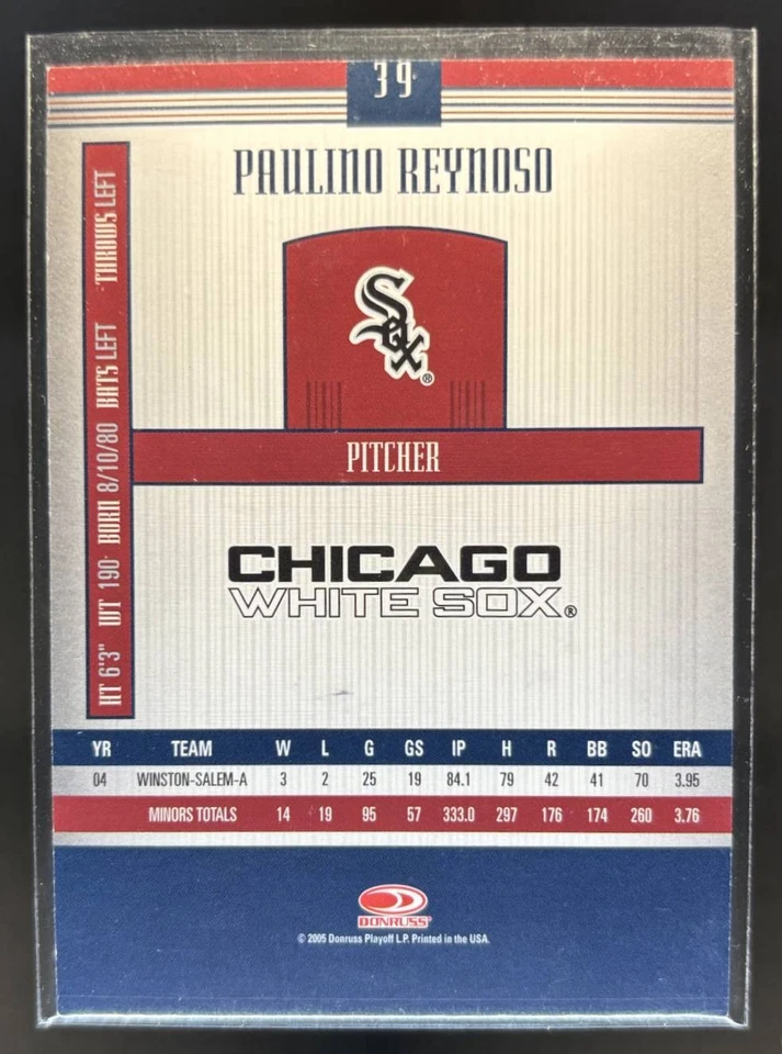 2005 Donruss Signature Paulino Reynoso Chicago White Sox #39 RC - Image 2 of 4