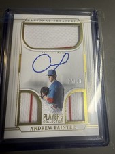 2025 Panini National Treasures Patch Relic Andrew Painter 24/99 AUTO JERSEY #