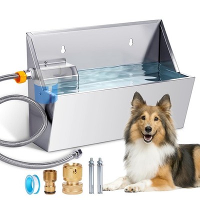 MUDUOBAN Automatic Water Dispenser for Large Dogs, 2.1 Gallon Stainless