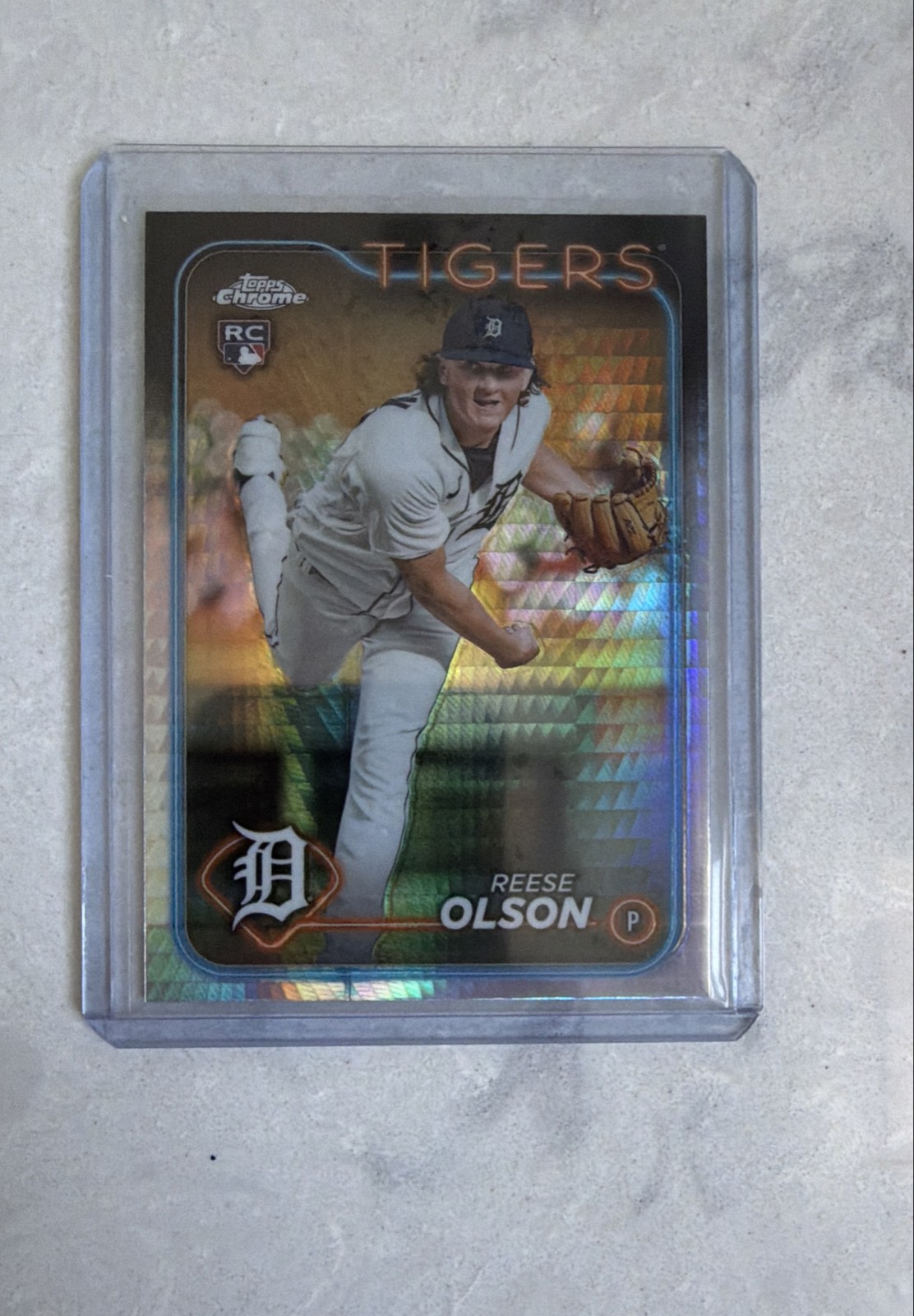 2024 Topps Chrome - Reese Olson #40 Prism Refractor (RC)