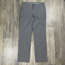 Orvis Tech Pants Mens 34x33.5 Grey Utility Water Repellent Nylon Performance EUC