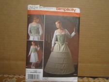 Simplicity 2621 Misses 16th Century Undergarments Sewing Pattern Size 8-16 UNCUT