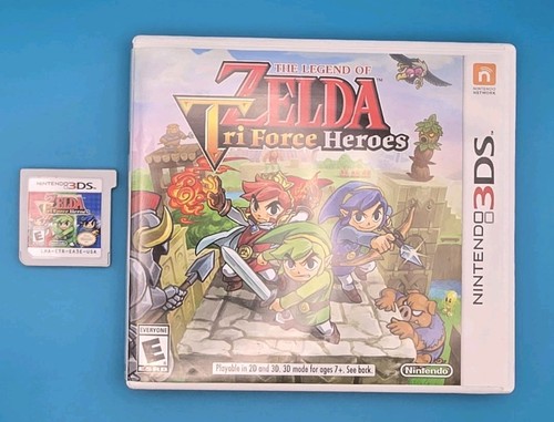 Legend of Zelda: Tri Force Heroes (Nintendo 3DS, 2015) Tested! Game only