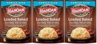 Idahoan Family Sized Mashed Potatoes Loaded Baked 3 Pack