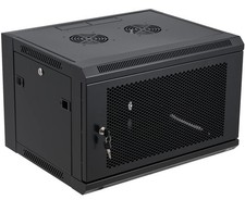 6U Wall Mount Server Cabinet Network Rack Vented Enclosure Locking Door 6U