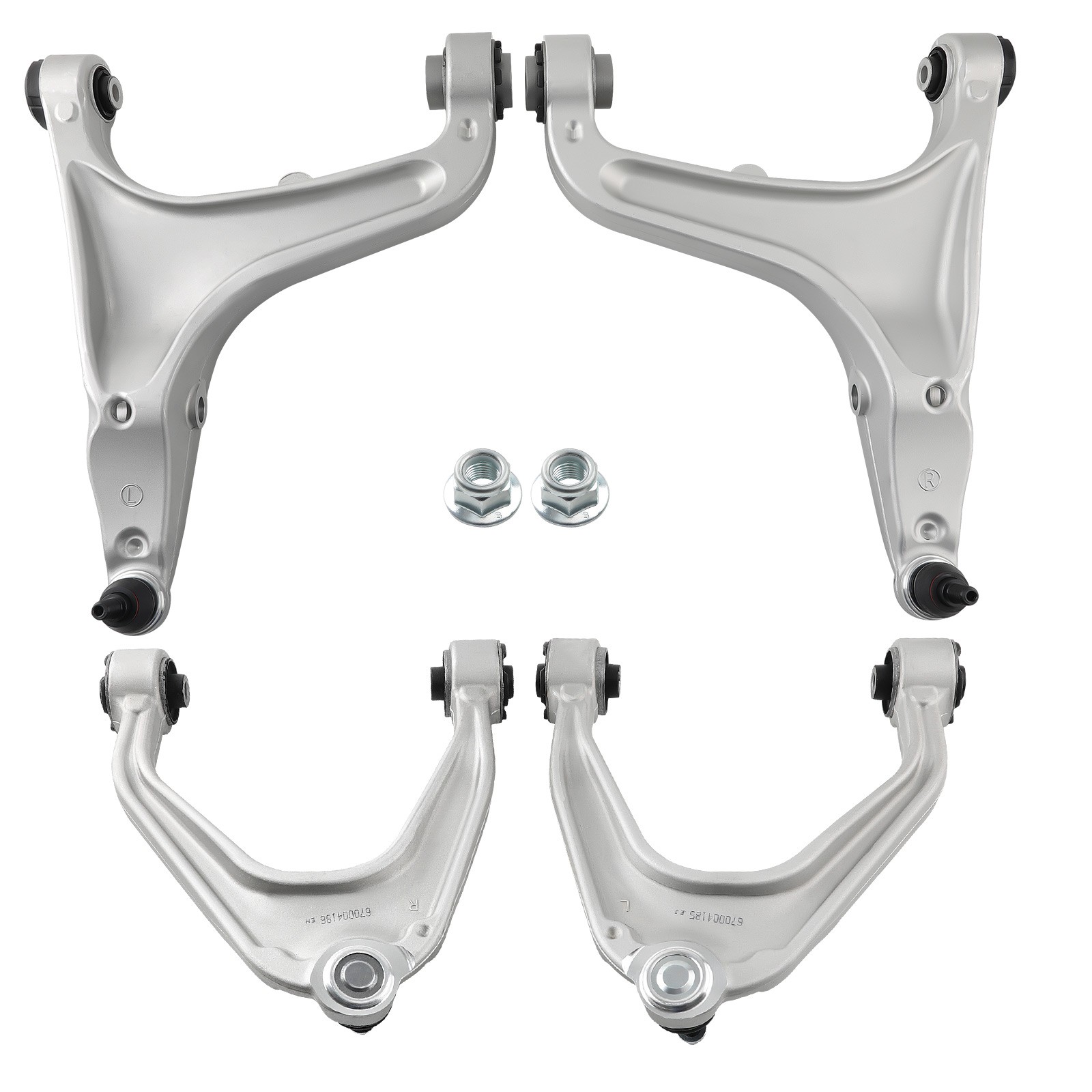 Front Upper Lower Control Arms For 14-22 Maserati Quattroporte Ghibli Levante