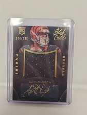 2014 Panini Black & Gold AJ McCarron RC Rookie Jersey Auto #34/199 Bengals