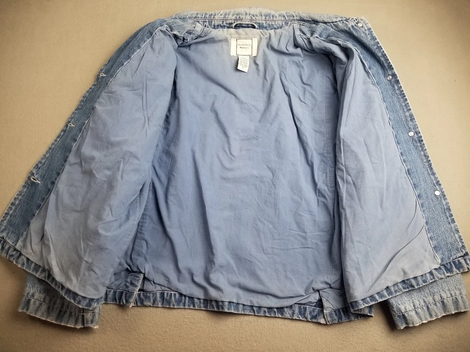 Chaqueta Boundary Waters Mujer Mediana Exterior Granero Corto Shaket Granja De Colección Azul Foto 3 de 4