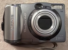 Canon PowerShot A40 2.0MP 3x Zoom Digital Camera, Case, New Batteries & Sim Card