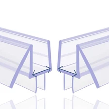 2-Pack Frameless Shower Door Bottom Seal Strip 1/4 x 39 6mm