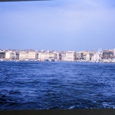 1955 Marseille France Old Port Vieux-Port Harbor 35mm Sharp Photo Maritime D5