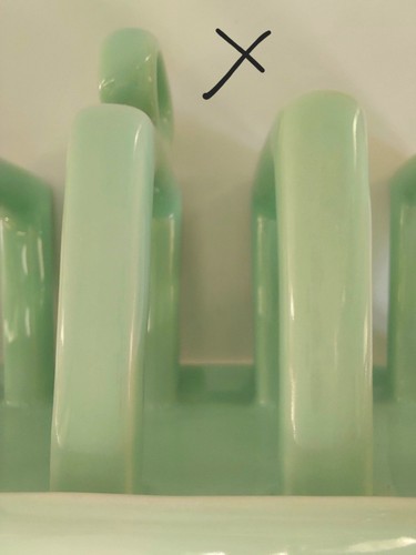 VTG Carlton Ware Ceramic Toast Rack Jade Green 1970's Kitchenalia Retro Kitsch - Picture 10 of 14