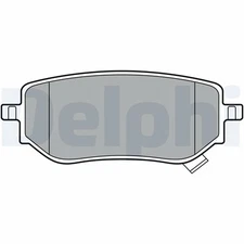 Delphi LP3402 brake pad set, disc brake for Mercedes-Benz, Nissan