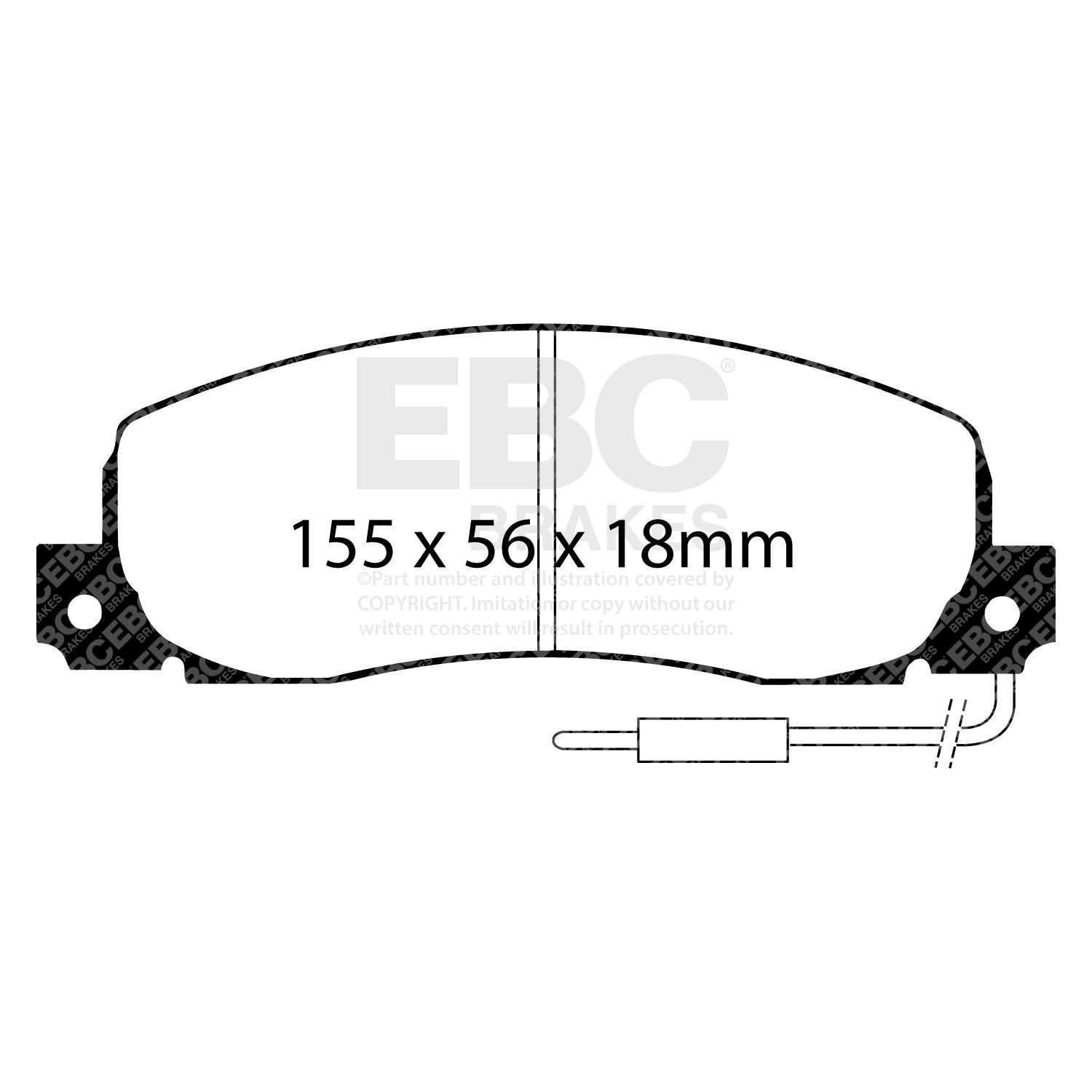EBC DP544 BRAKE PAD SET DISC BRAKE Front