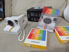 Polaroid Now Instant Camera Generation  Bundle White with 18 photos barely used