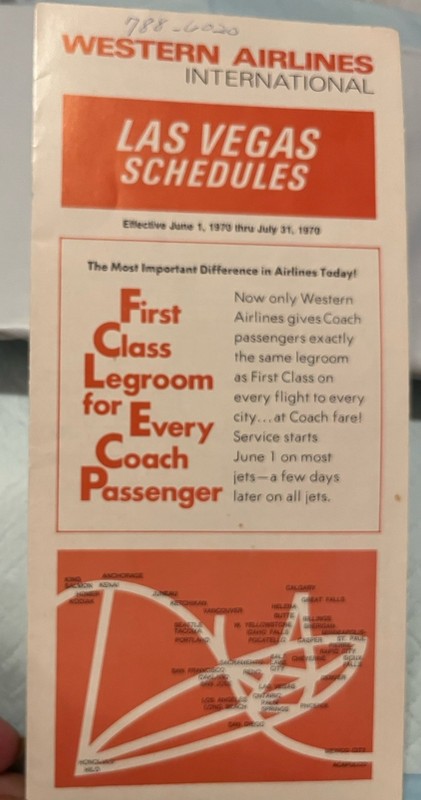 Western Airlines Las Vegas Schedule