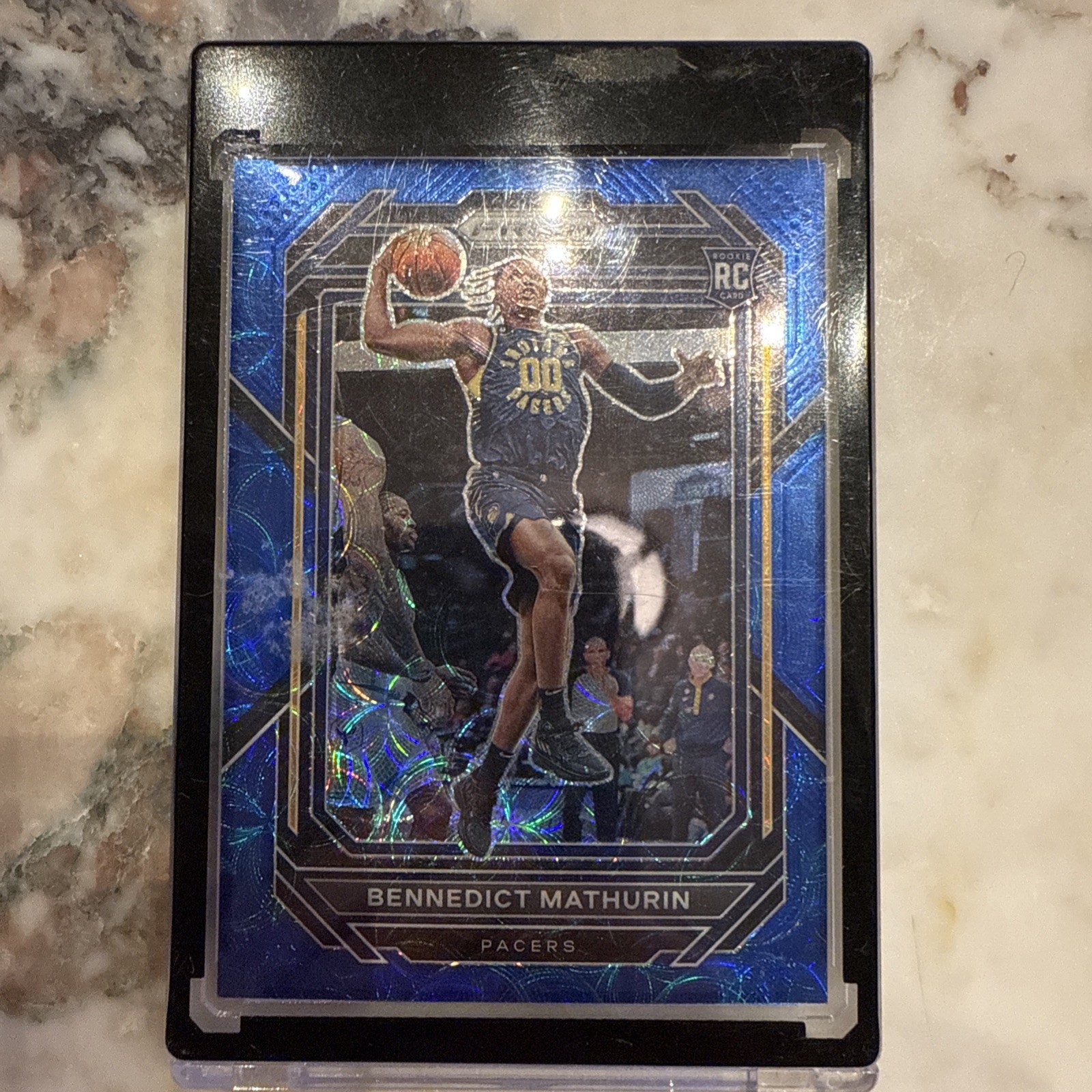 2022-23 Panini Prizm | Bennedict Mathurin - Rookie Blue Choice /49 - #254 Pacers