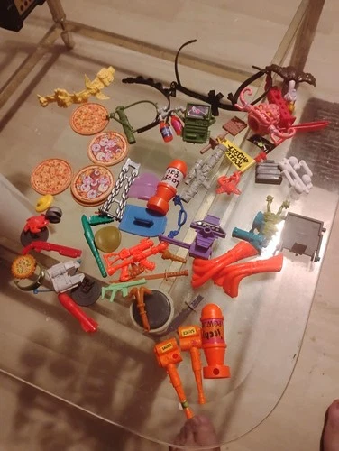 teenage mutant ninja turtles vintage parts and pieces accessories lot