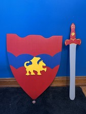 Medieval Toy Sword and Shield - Wooden