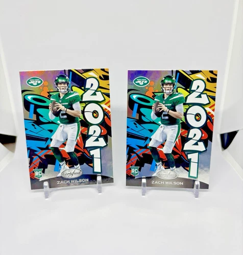 [2] ZACH WILSON 2021 CERTIFIED GRAFFITI JETS ROOKIE