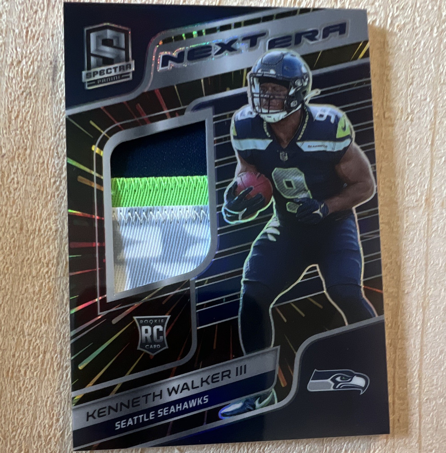 Kenneth Walker III Panini Spectra Next ERA Memorabilia #NEKWA Hyper