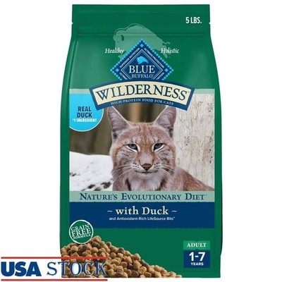 High Protein Grain Free Dry Cat Food Duck Recipe Natural Kibble Immune Support