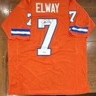 John Elway Autographed Denver Broncos Original Football Jersey BAS