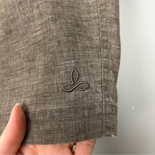 Prana Furrow Hemp Shorts Men’s Size 36 Lightweight Outdoor Casual Pockets Brown - Picture 2 of 6