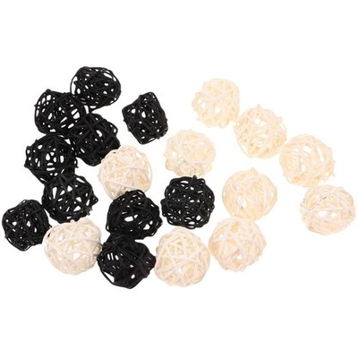 20 Pcs Aromatherapie-diffusorkugeln Dekokugeln Rattan Aromatherapiedekor -Bälle