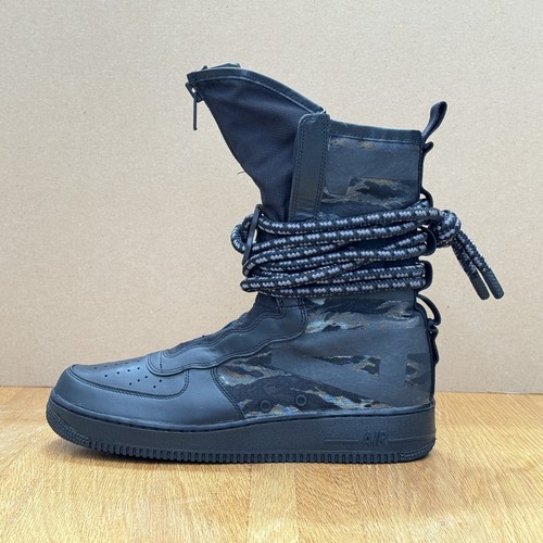 Nike SF Air Force 1 High 2018 - Triple Black Camo - Größe UK 10 (EU 45) US 11 - Bild 11 von 24