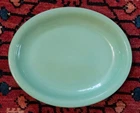 Vintage Fire King Jadeite Institutional Oval Platter 💚