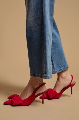 Oasis rote Pumps Damen Anlass Absatzschuhe