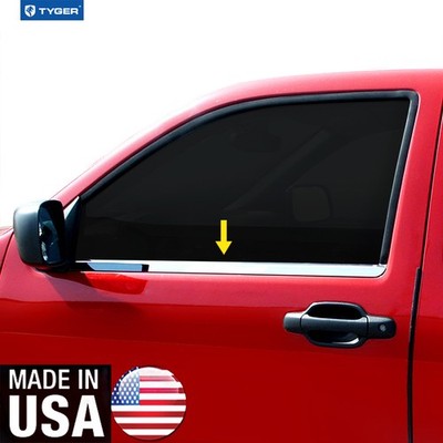 TYGER For 07-13 Chevy Silverado/GMC Sierra Reg Cab 2PC Window Sill Overlay