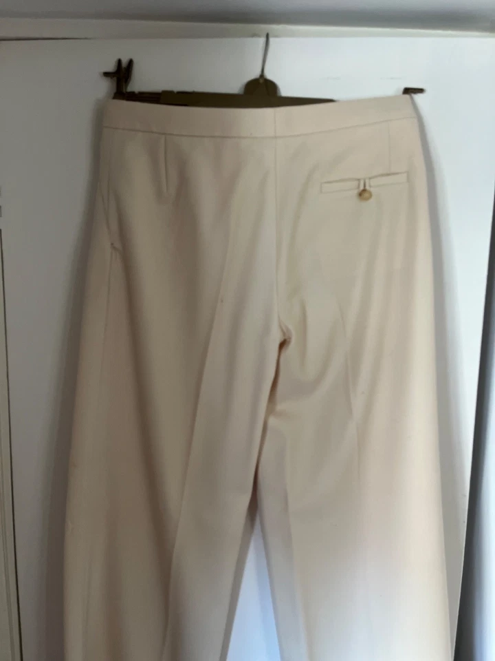 Ralph Lauren, wool cream trousers - Image 4 of 4