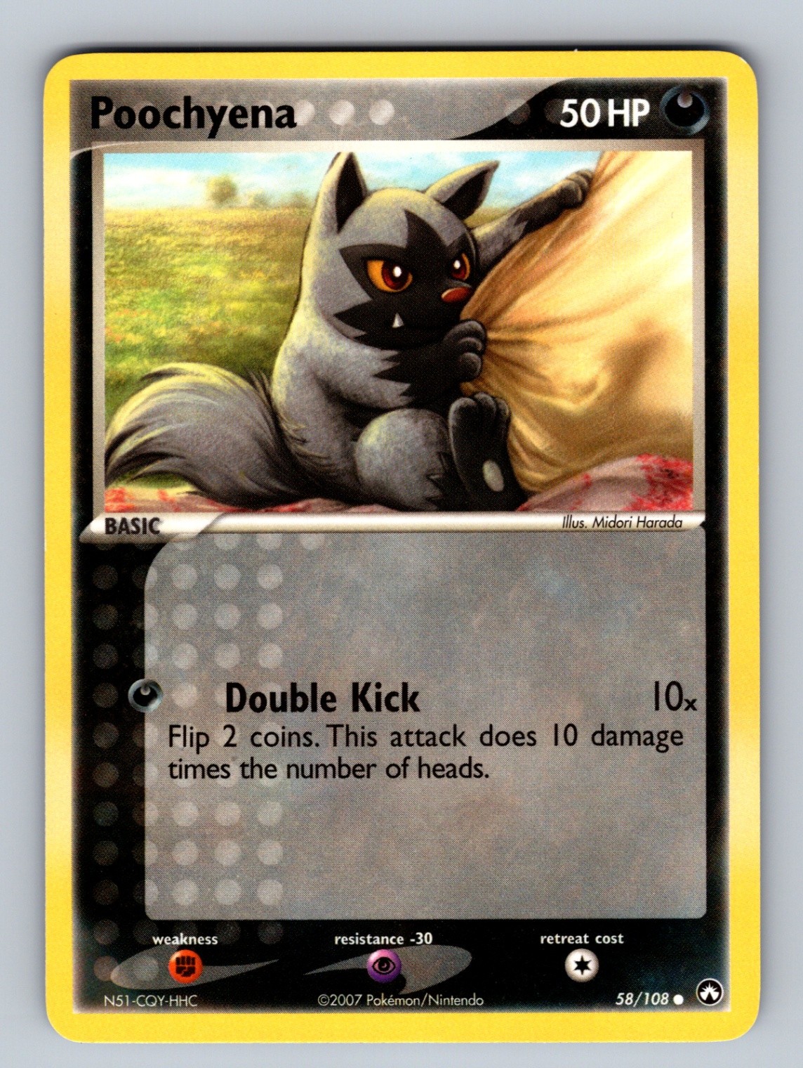 Poochyena 58/108 Common Power Keepers NM Pokemon TCG