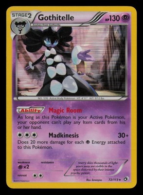 Gothitelle 72/113 Holo Rare Legendary Treasures Pokemon Lightly Played