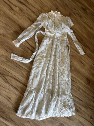 Vintage Union Made Prairie Kleid Größe 5-6 blau geblümt - Bild 6 von 13
