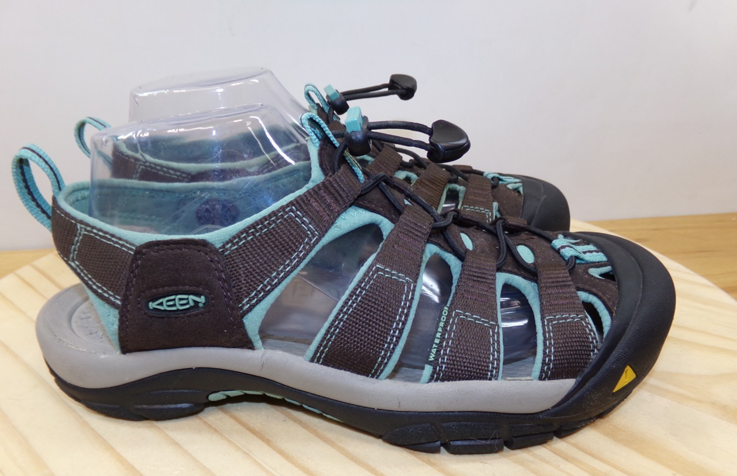 Sandali da trekking Keen Newport donna marrone turchese taglia 10 impermeabili SM109